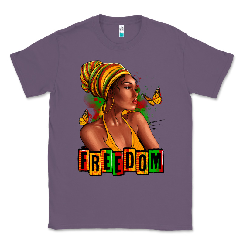 Juneteenth Freedom Afro Woman Classic Tee by RanaPortraitStore | Teevron