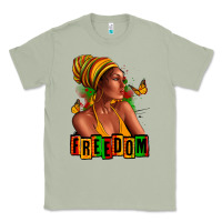 Matcha Juneteenth freedom afro woman Classic Tee - RanaPortraitStore