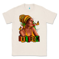 Natural Juneteenth freedom afro woman Classic Tee - RanaPortraitStore