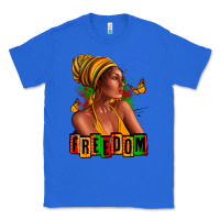 True Royal Juneteenth freedom afro woman Classic Tee - RanaPortraitStore