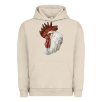 Pigment French Oak Leghorn Rooster Head Urban Hoodie - LillyAllenDesigns