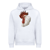 White Leghorn Rooster Head Urban Hoodie - LillyAllenDesigns
