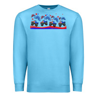 Ocean Blue american truck libbey glass Premium Sweatshirt - HRA Design Shop