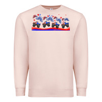 Pale Pink american truck libbey glass Premium Sweatshirt - HRA Design Shop