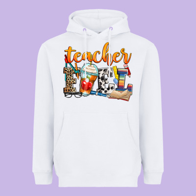 Teacher Fuel Heavyweight Hoodie Designed By Zillion Design Studio