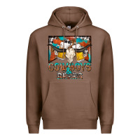 Chestnut cowboys and beers Premium Hoodie - NancyCooperArtShop