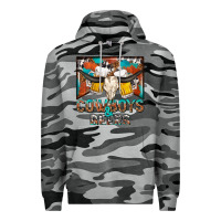 Slate Camo cowboys and beers Premium Hoodie - NancyCooperArtShop