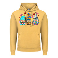 Vintage Mustard teacher gnomes Vintage Hoodie - AdoDesignShop