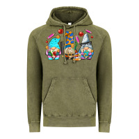 Vintage Olive teacher gnomes Vintage Hoodie - AdoDesignShop