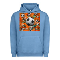 Pigment Pebble Blue soccer aztec glitter tumbler Urban Hoodie - Jasminsmagicworld