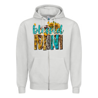 Dove Grey blessed mini with sunflowers Zipper Hoodie - texasbilliewilder