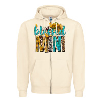 Sandshell blessed mini with sunflowers Zipper Hoodie - texasbilliewilder