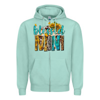 Seafoam blessed mini with sunflowers Zipper Hoodie - texasbilliewilder