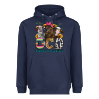 Navy ocd obsessive cow disorder Heavyweight Hoodie - Zillion Design Studio