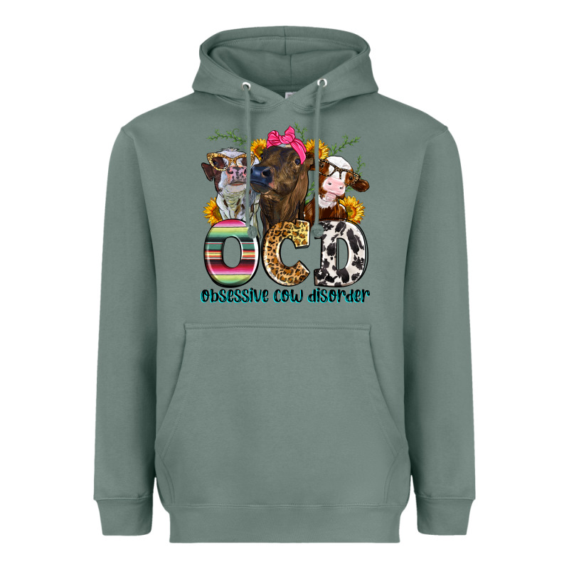 Ocd Obsessive Cow Disorder Heavyweight Hoodie by Zillion Design Studio | Teevron