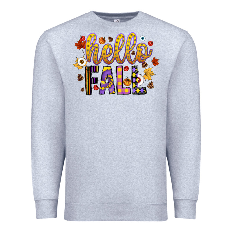 Hello Fall Premium Sweatshirt by CowhideDigitalArt | Teevron