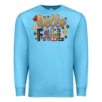 Ocean Blue hello fall Premium Sweatshirt - CowhideDigitalArt