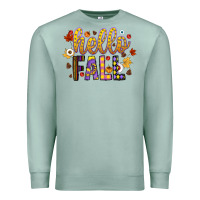 Seafoam hello fall Premium Sweatshirt - CowhideDigitalArt
