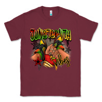 Burgundy Juneteenth vibes black girl sneakers Classic Tee - RanaPortraitStore