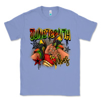 Colony Blue Juneteenth vibes black girl sneakers Classic Tee - RanaPortraitStore