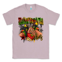 Lilac Juneteenth vibes black girl sneakers Classic Tee - RanaPortraitStore