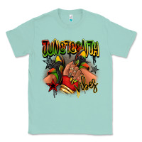 Seafoam Juneteenth vibes black girl sneakers Classic Tee - RanaPortraitStore