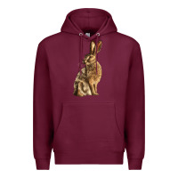 Burgundy Hares Premium Hoodie - LillyAllenDesigns