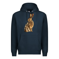 Navy Hares Premium Hoodie - LillyAllenDesigns