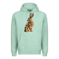 Seafoam Hares Premium Hoodie - LillyAllenDesigns