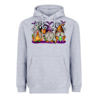 Heather Grey Halloween Gnomes Heavyweight Hoodie - texasbilliewilder