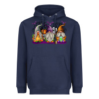 Navy Halloween Gnomes Heavyweight Hoodie - texasbilliewilder
