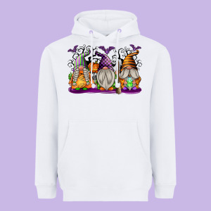 Halloween Gnomes Heavyweight Hoodie Designed By Texasbilliewilder