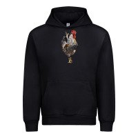 Black cream legbar rooster Urban Hoodie - LillyAllenDesigns