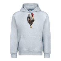 Heather Grey cream legbar rooster Urban Hoodie - LillyAllenDesigns