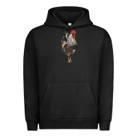 Pigment Black cream legbar rooster Urban Hoodie - LillyAllenDesigns
