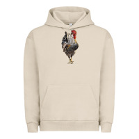 Pigment French Oak cream legbar rooster Urban Hoodie - LillyAllenDesigns