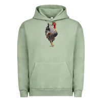 Pigment Oil Green cream legbar rooster Urban Hoodie - LillyAllenDesigns