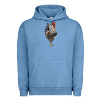 Pigment Pebble Blue cream legbar rooster Urban Hoodie - LillyAllenDesigns