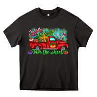 Asphalt jesus take the wheel Heavy Core Tee - CowhideDigitalArt