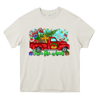 Cream jesus take the wheel Heavy Core Tee - CowhideDigitalArt