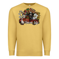 Antique Gold farm life Premium Sweatshirt - SublimationCraftShop
