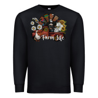 Black farm life Premium Sweatshirt - SublimationCraftShop