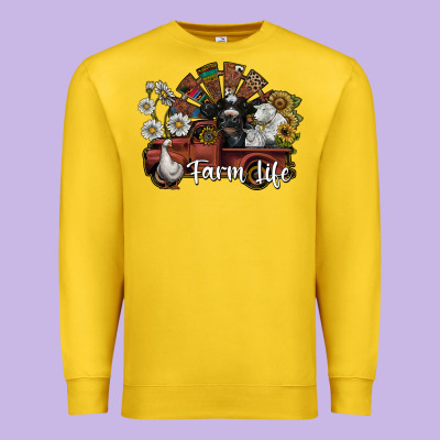 Farm Life Premium Sweatshirt Designed By Sublimationcraftshop