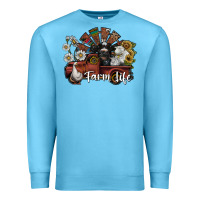 Ocean Blue farm life Premium Sweatshirt - SublimationCraftShop