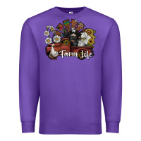 Purple farm life Premium Sweatshirt - SublimationCraftShop