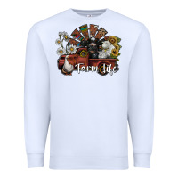 White farm life Premium Sweatshirt - SublimationCraftShop