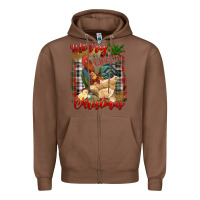 Chestnut Merry Cluckin' Christmas Zipper Hoodie - RanaPortraitStore