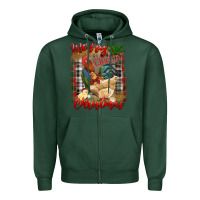 Sports Green Merry Cluckin' Christmas Zipper Hoodie - RanaPortraitStore