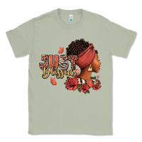 Matcha Just blessed afro woman with roses Classic Tee - RanaPortraitStore