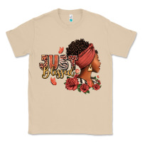 Mushroom Just blessed afro woman with roses Classic Tee - RanaPortraitStore